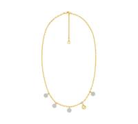 Kette mit Anhänger MICHAEL KORS "Schmuck Geschenk Metall Halsschmuck Halskette Premium", gelbgoldfarben, kristallweiß, Halsketten, Damen, Metall, L: 45,5 B: 2mm, mit Zirkonia (synth.), B:2mm (85269956