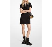 Michael Kors Lace Up Detail Mini Dress In Black Größe: 38 | Minikleider Outlet | Damen | Schwarz