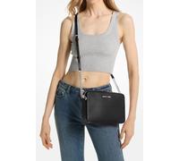 Jet Set Large Saffiano Leather Crossbody Bag - in schwarz - aus Textil &Metall