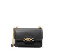 Michael Kors Shopper - Heather Large Shoulder Bag - in black - für Damen - aus Textil & Leder & Metallkette