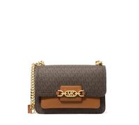 Michael Kors Shopper - Heather Large Shoulder Bag - in brown - für Damen - aus Textil & Canvas & Metallkette