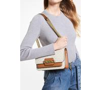 Michael Kors Heather Umhängetasche elfenbein/braun, Canvas, Damen