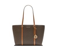 Michael Kors Temple LG Tote MK SIG in Brown/Acorn (16.1 Liter), Shopper