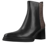 MK Stiefelette Lex aus Leder und Signature-Logostoff - Braun - Michael Kors