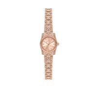 Michael Kors Lexington Damenuhr, Edelstahlarmband oder Lederuhr für Frauen, Micro Petite Rose Gold Pavé, 19MM, Klassisch, luxuriös
