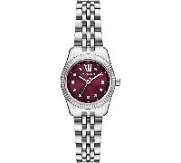 Michael Kors Lexington MK4968 Damenarmbanduhr mit burgunderfarbenem Zifferblatt Einheitsgröße