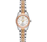 Michael Kors Lexington MK4987 Zwei-Zonen Silber Zifferblatt Damenarmbanduhr Einheitsgröße