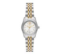 Michael kors lexington quarz goldfarbenem damen uhr mit silberfarbenem zifferblatt und edelstahl armband one_size Gold