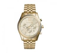Michael Kors Lexington Uhr für Herren, 45mm Quarz-Chronographenwerk mit Edelstahlarmband