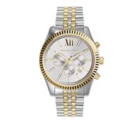 Michael Kors Lexington Uhr für Herren, 45mm Quarz-Chronographenwerk mit Edelstahlarmband