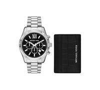 Michael Kors Lexington Watch for Men, 44mm Quartz Chronograph Movement with Stainless Steel Strap