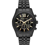 Michael Kors Lexington Watch for Men, 44mm Quartz Chronograph movement with Stainless steel strap