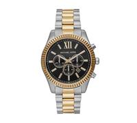 Michael Kors Lexington Watch for Men, 44mm Quartz Chronograph Movement with Stainless Steel Strap