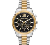 Michael Kors Lexington Watch for Men, 44mm Quartz Chronograph Movement with Stainless Steel Strap