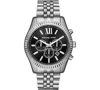 Michael Kors Lexington Watch für Herren, 44mm Quarz-Chronographenwerk mit Edelstahlarmband