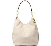 Michael Kors Handtasche Lillie Large Chain Shoulder Tote MK Signature Vanilla/Acorn Beige