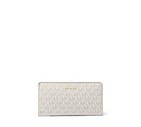 MK Brieftasche Bryant Large Mit Signature-Logomuster Und Druckknopfverschluss - Natur - Michael Kors