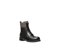 MK Schnürstiefel Lyle Aus Leder Und Signature-Logostoff - Braun - Michael Kors