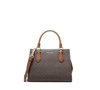 Michael Kors Marilyn Medium Signature Logo Convertible Satchel Brown