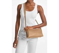 Michael Kors Women Md Pouchette Hand Bag, Husk