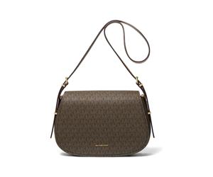 Michael Kors Medium Flap Messenger Bag Brown/acorn Größe: OS | Umhängetaschen Outlet | Damen | Braun