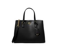 Michael Kors Medium Leather Satchel Bag In Black Größe: OS | Umhängetaschen Outlet | Damen | Schwarz