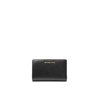 MK Mittelgroße Brieftasche Aus Gekrispeltem Leder - Schwarz - Michael Kors