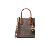 Michael Kors Mercer Extra-Small Pebbled Leather Crossbody Bag (Brown)