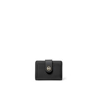 Michael Kors MK Charm Small Tab Compact Pocket Wallet, Schwarz, One size