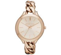 Michael Kors MK3223 Slim Start-und Landebahn Twist Rose Dial Damenuhr Einheitsgröße