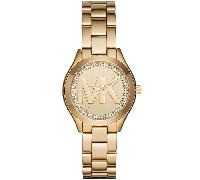 Michael Kors MK3477 Mini Slim Runway 33 mm Goldfarbene Damenarmbanduhr 33mm
