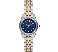 Michael Kors MK4865 Lexington blaue Zifferblatt Damen Uhr mit zwei Farben Einheitsgröße