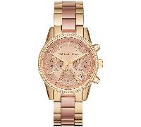 Michael Kors MK6475 Ritz Zweifarbig 37mm Damen Chronograph Uhr Einheitsgröße