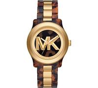 Quarzuhr MICHAEL KORS "RUNWAY, MK7354" Armbanduhren goldfarben (braun, schwarz) Damen Quarzuhren (51335547-0)