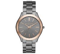 Michael Kors MK8576 Slim Runway Unisex 44 mm Gunmetal Uhr Einheitsgröße