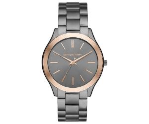 Michael Kors MK8576 Slim Runway Unisex 44 mm Gunmetal Uhr Einheitsgröße