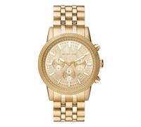 Michael Kors Uhren - Hutton Chronograph Stainless Steel Watch - in gold - für Damen und Herren - aus Edelstahl & Edelstahl & Mineralglas