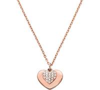 Michael Kors MKC1120AN791 Damen Collier Silber 925 Rose weiß 45 cm