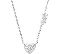 Michael Kors MKC1459AN040 Damen Collier Herz PREMIUM 925 Silber Zirkonia 45 cm