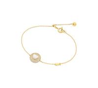 Michael Kors MKC1847710 Damen Armband Sterling-Silber 925 Gold weiß Zirkonia 17,5 cm