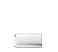 Michael Kors Mona Large Clutch, Silberfarbene Metallteile/Silber, One size