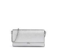 Michael Kors Mona Large Clutch, Silberfarbene Metallteile/Silber, One size