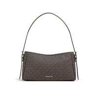 Michael Kors Moore Medium Schultertasche dunkelbraun, Lederimitat, Damen