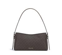 Michael Kors Moore Schultertasche dunkelbraun, Lederimitat, Damen