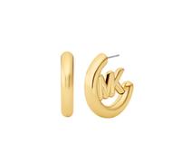 Paar Creolen MICHAEL KORS "Schmuck Geschenk Metall Ohrringe PREMIUM", silber (gelbgoldfarben, metallfarben), Ohrringe, Damen, Metall (59470101-0) gelbgoldfarben, metallfarben