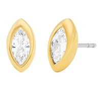 Paar Ohrstecker MICHAEL KORS "Premium", gold (gelbgoldfarben, edelstahlfarben, kristallweiß, kristallweiß), Ohrringe, Damen, Edelstahl Metall, Edelstahl, Metall, mit Zirkonia (synth.) (51662242-0) gel