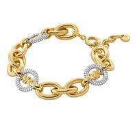 Armband MICHAEL KORS "Schmuck Geschenk Metall Armkette PREMIUM", gold (gelbgoldfarben, metallfarben, kristallweiß, kristallweiß), Armbänder, Damen, 20cm, Metall, mit Zirkonia (synth.) (94483566-0) gel