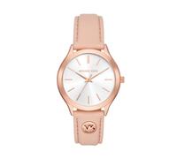 Michael Kors Orologio Slim Runway da Donna, movimento al quarzo a TRE lancette da 38 mm Con cinturino in Pelle