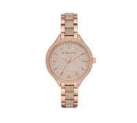 Michael Kors - Outlet Slim Runway Collection, Farbe Roségold, Edelstahluhr für Damen MK3799