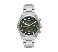 Michael Kors Panorama Herrenuhr, 44mm Quarz-Multifunktionsuhrwerk mit Edelstahlarmband